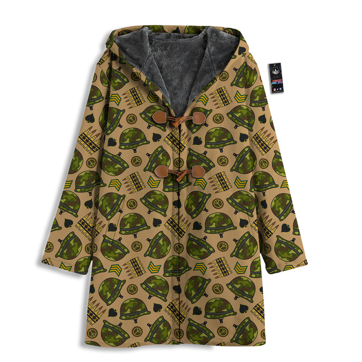 Military USA Print Pattern Men's Windbreaker Jacket-grizzshop