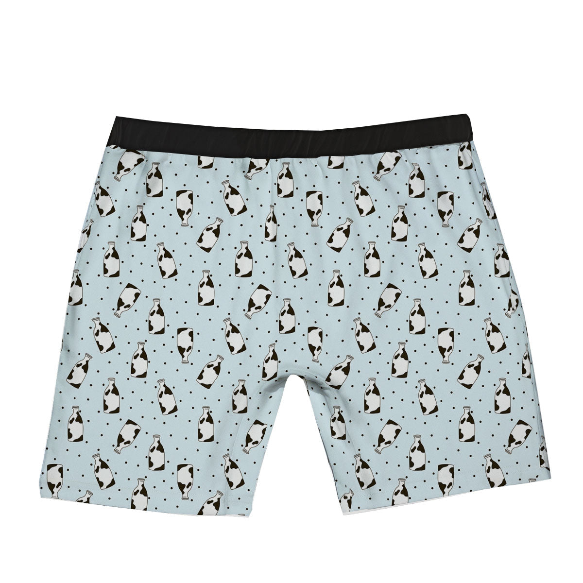 Milk Bottle Cow Print Pattern Boxer Briefs-grizzshop