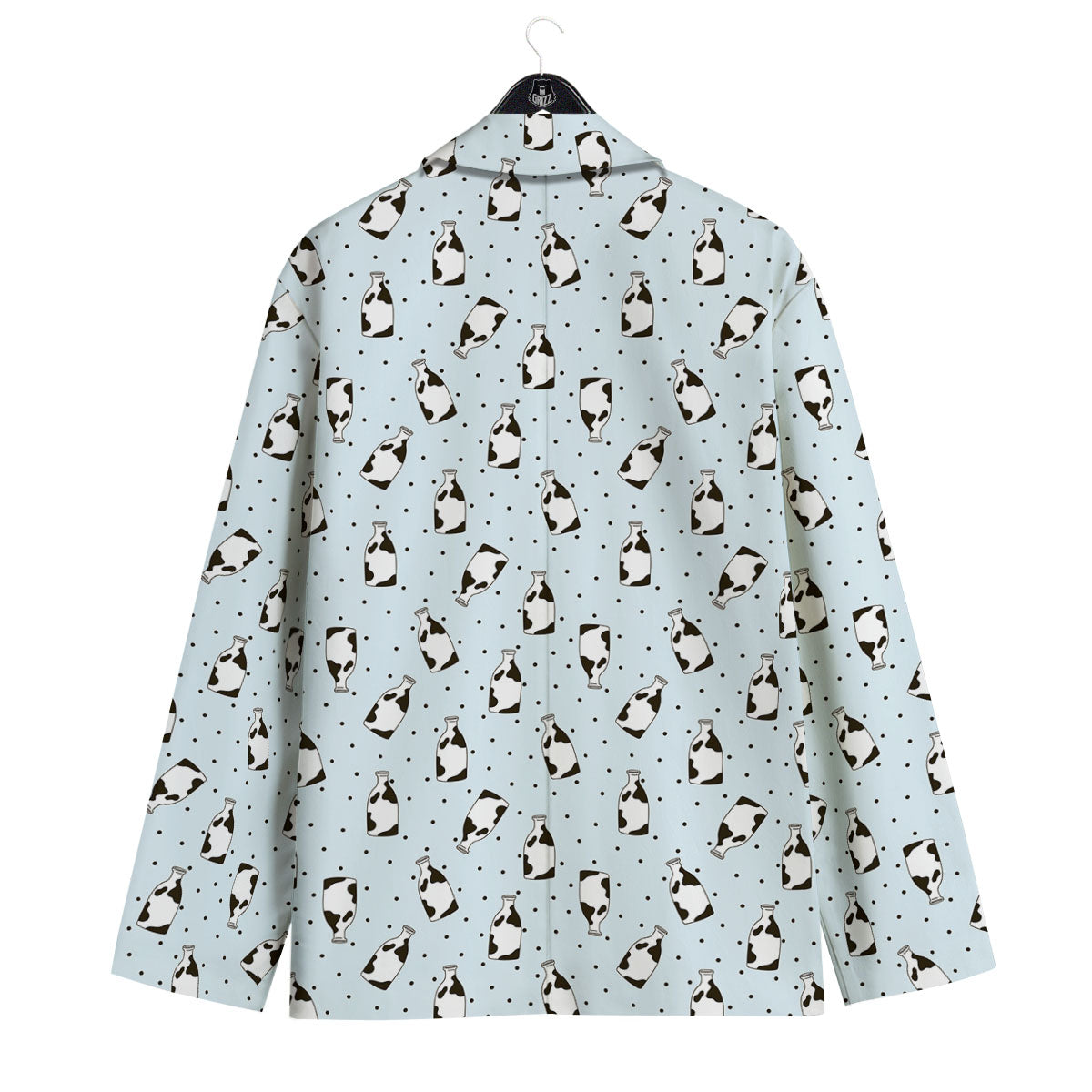 Milk Bottle Cow Print Pattern Men's Sport Coat-grizzshop