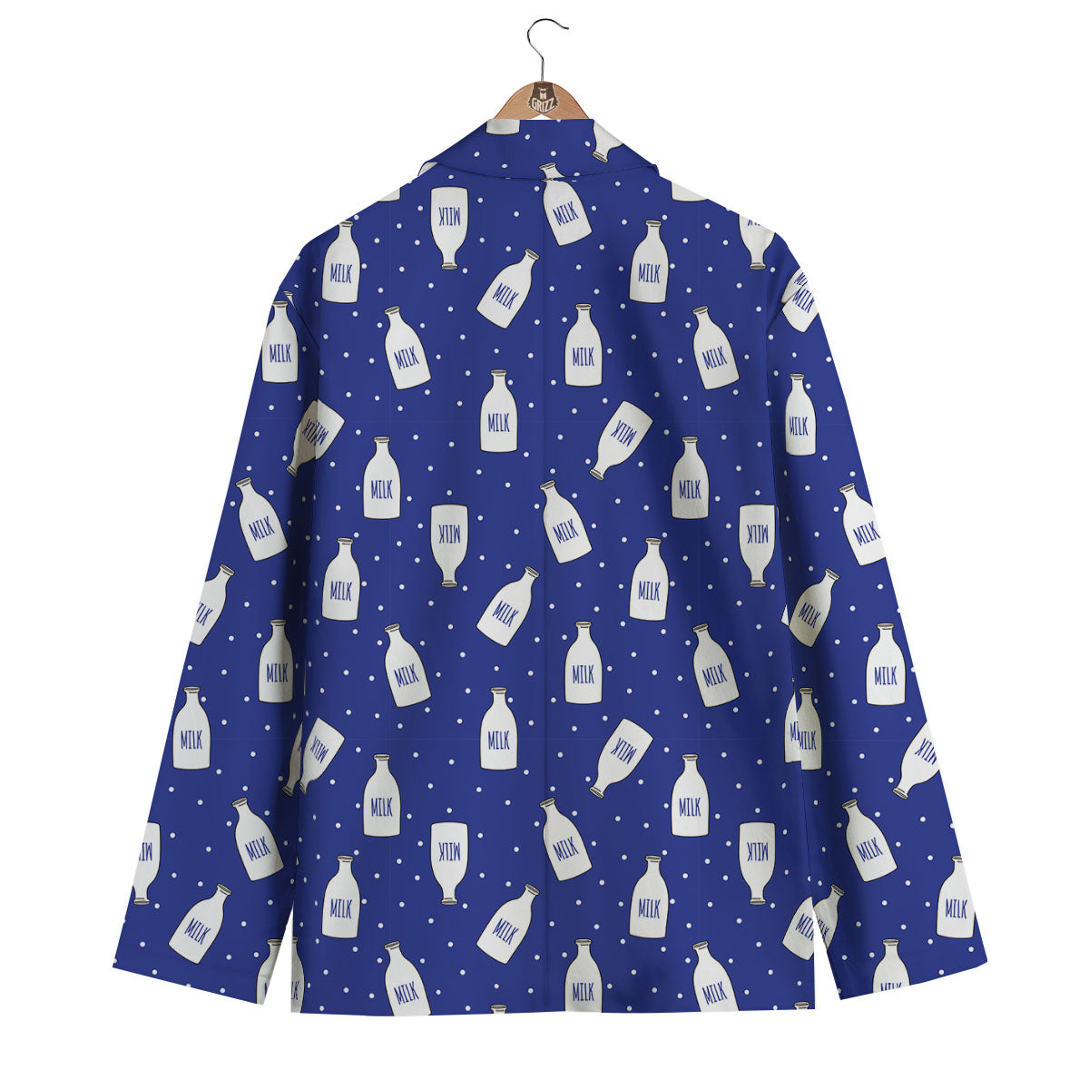 Milk Pattern Print Men's Blazer-grizzshop