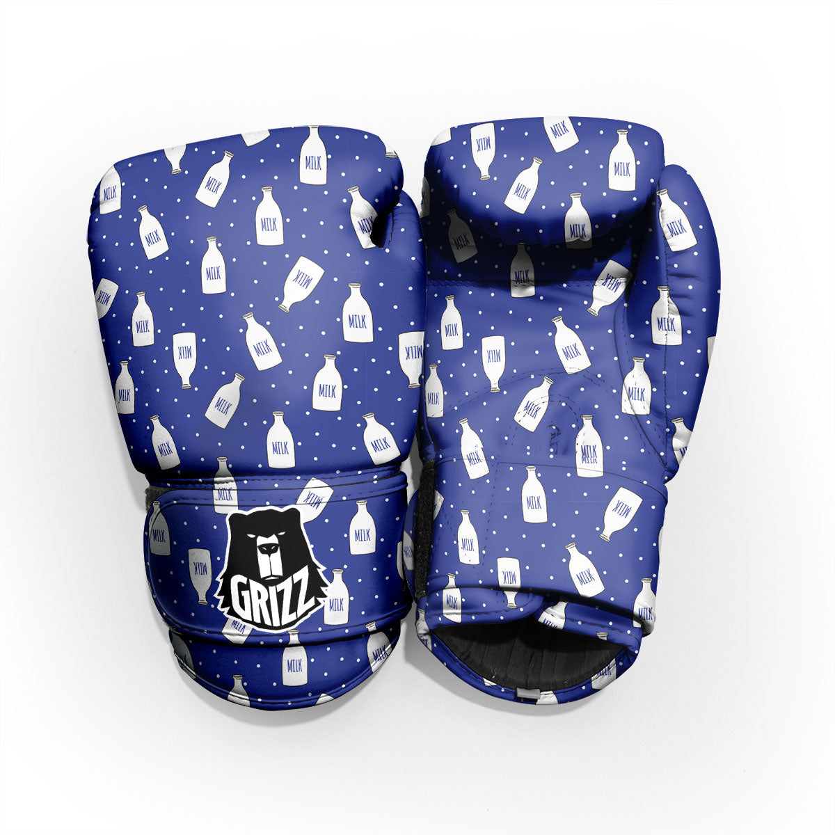 Milk Pattern Print Sparring Gloves-grizzshop