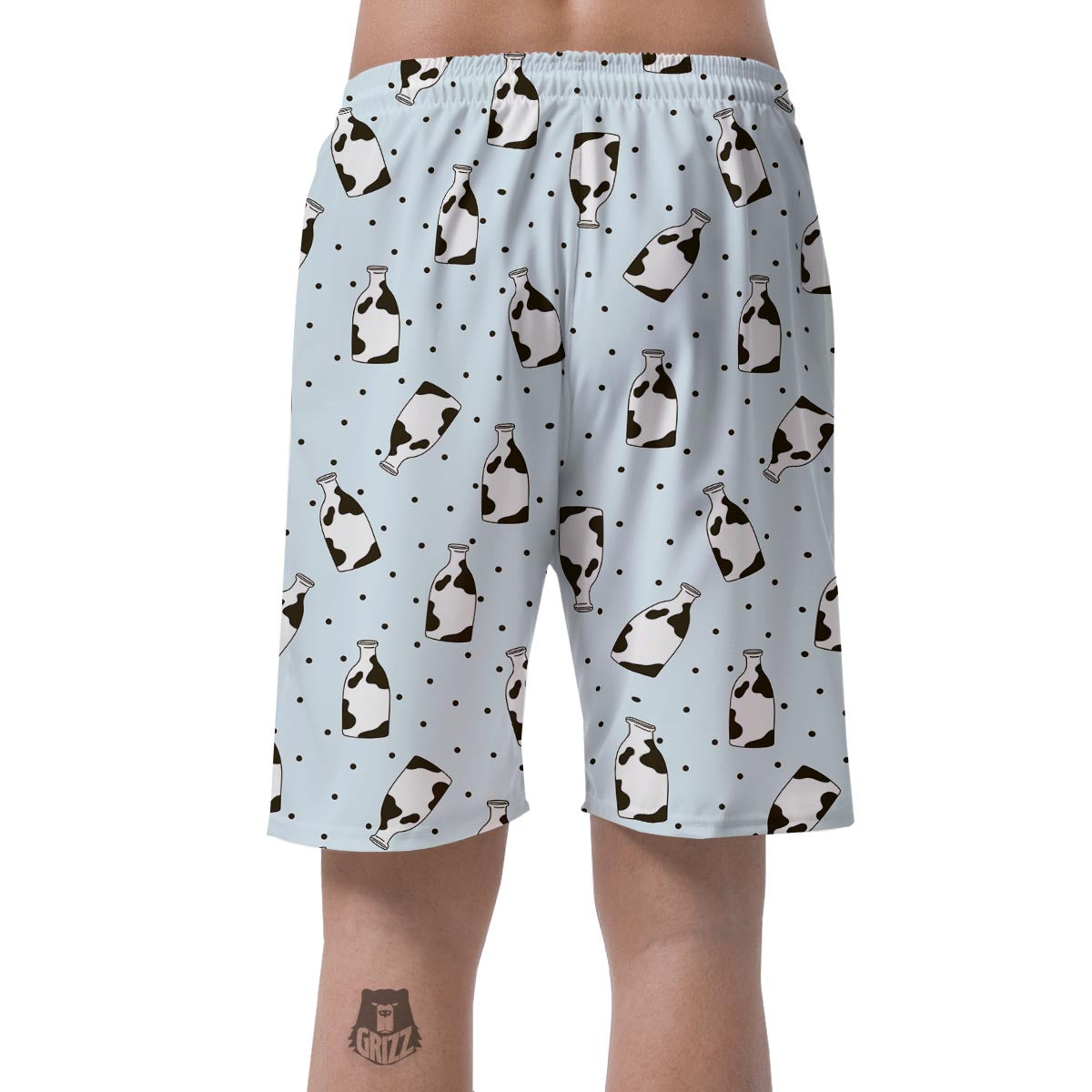 Milk Print Men's Shorts-grizzshop