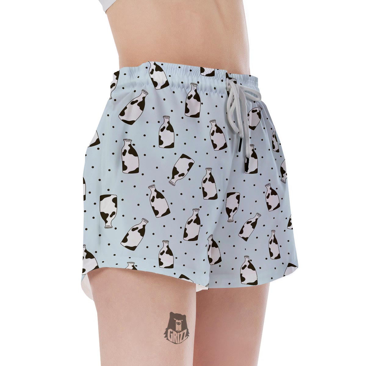 Milk Print Women's Shorts-grizzshop