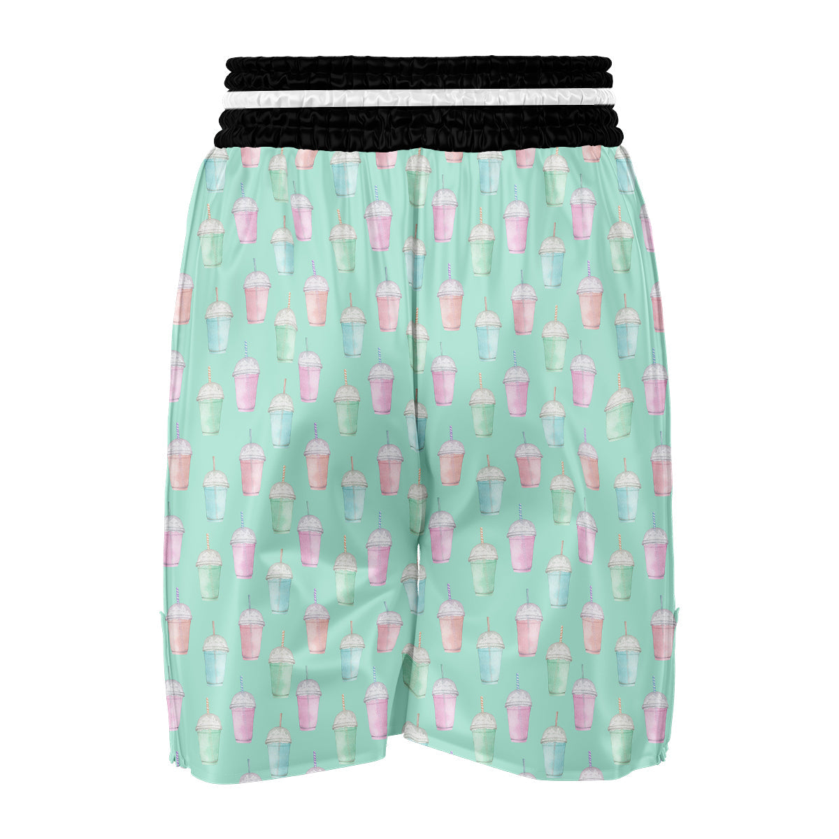 Milkshake Watercolor Print Pattern Boxing Shorts-grizzshop