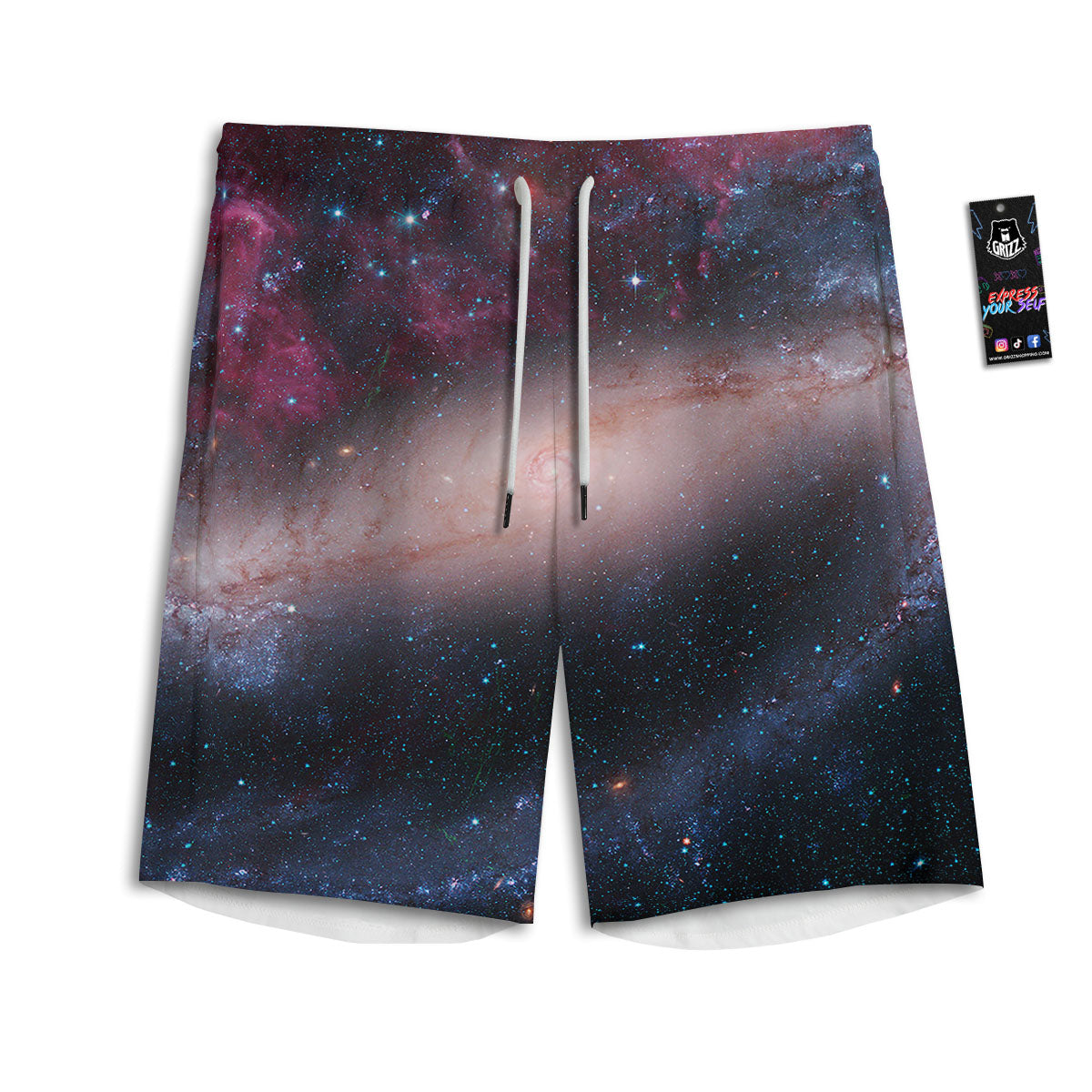 Paradise Hawaii Tropical Print Pattern Men's Athletic Shorts