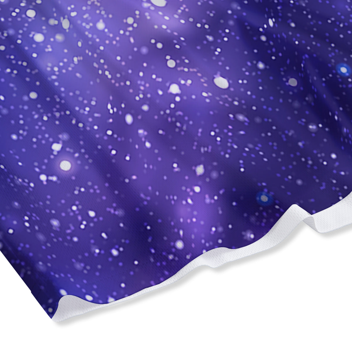 Milky Way Galaxy Space Dark Purple Print Mesh Shorts