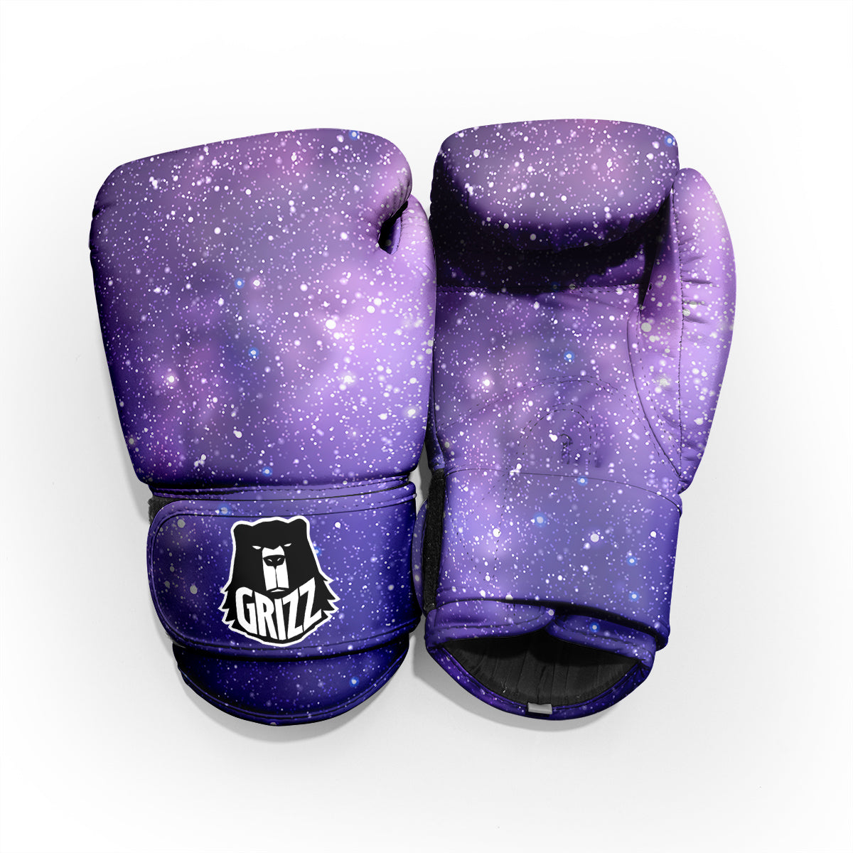 Milky Way Galaxy Space Dark Purple Print Pro Boxing Glove