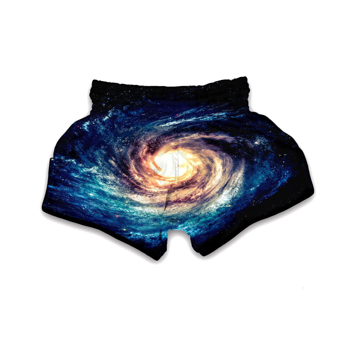 Milky Way Galaxy Space Print Muay Thai Boxing Shorts-grizzshop