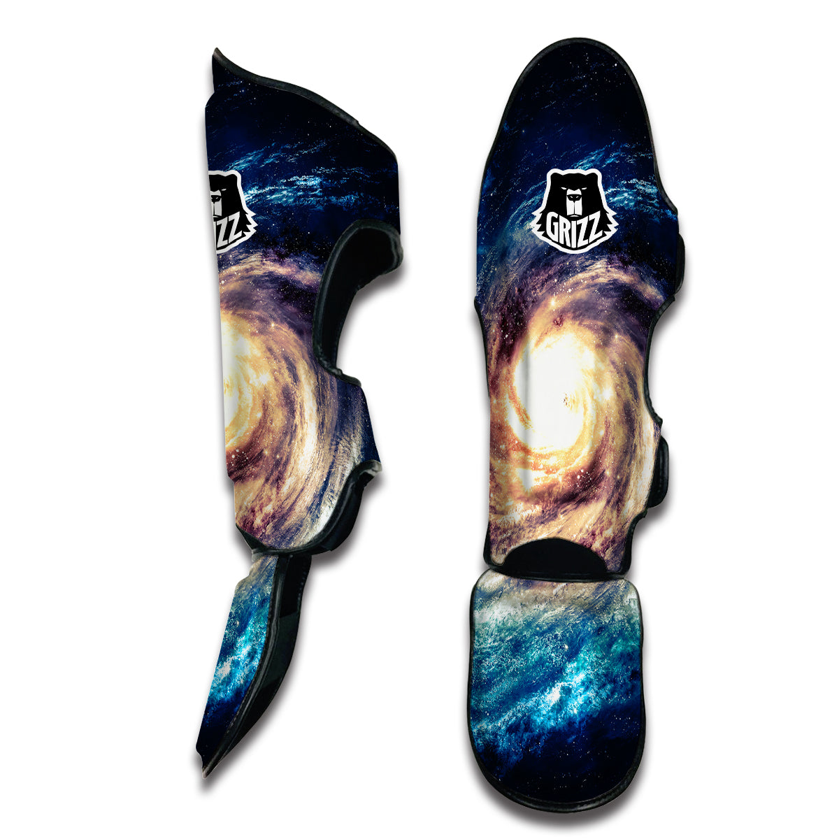 Milky Way Galaxy Space Print Muay Thai Shin Guards-grizzshop