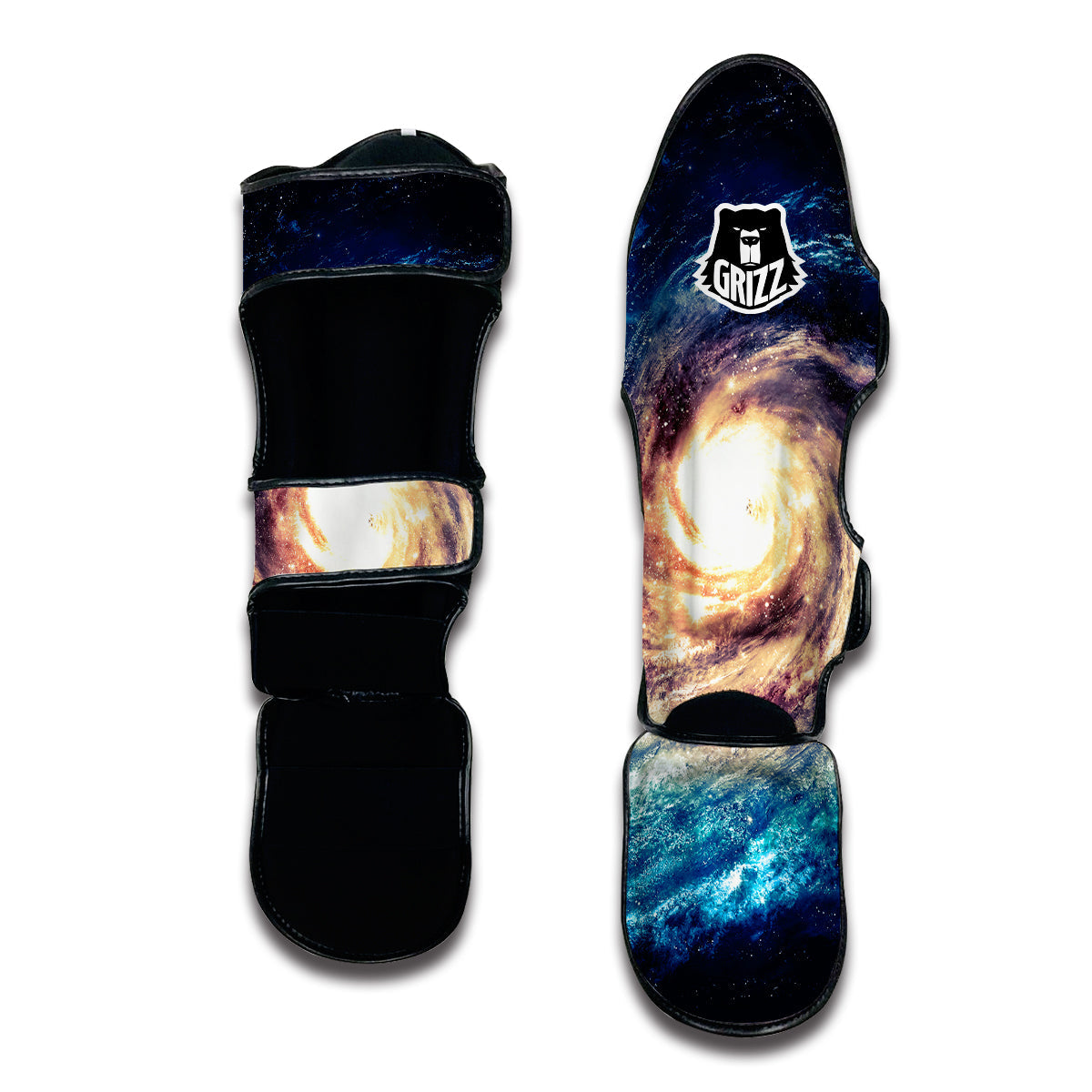 Milky Way Galaxy Space Print Muay Thai Shin Guards-grizzshop