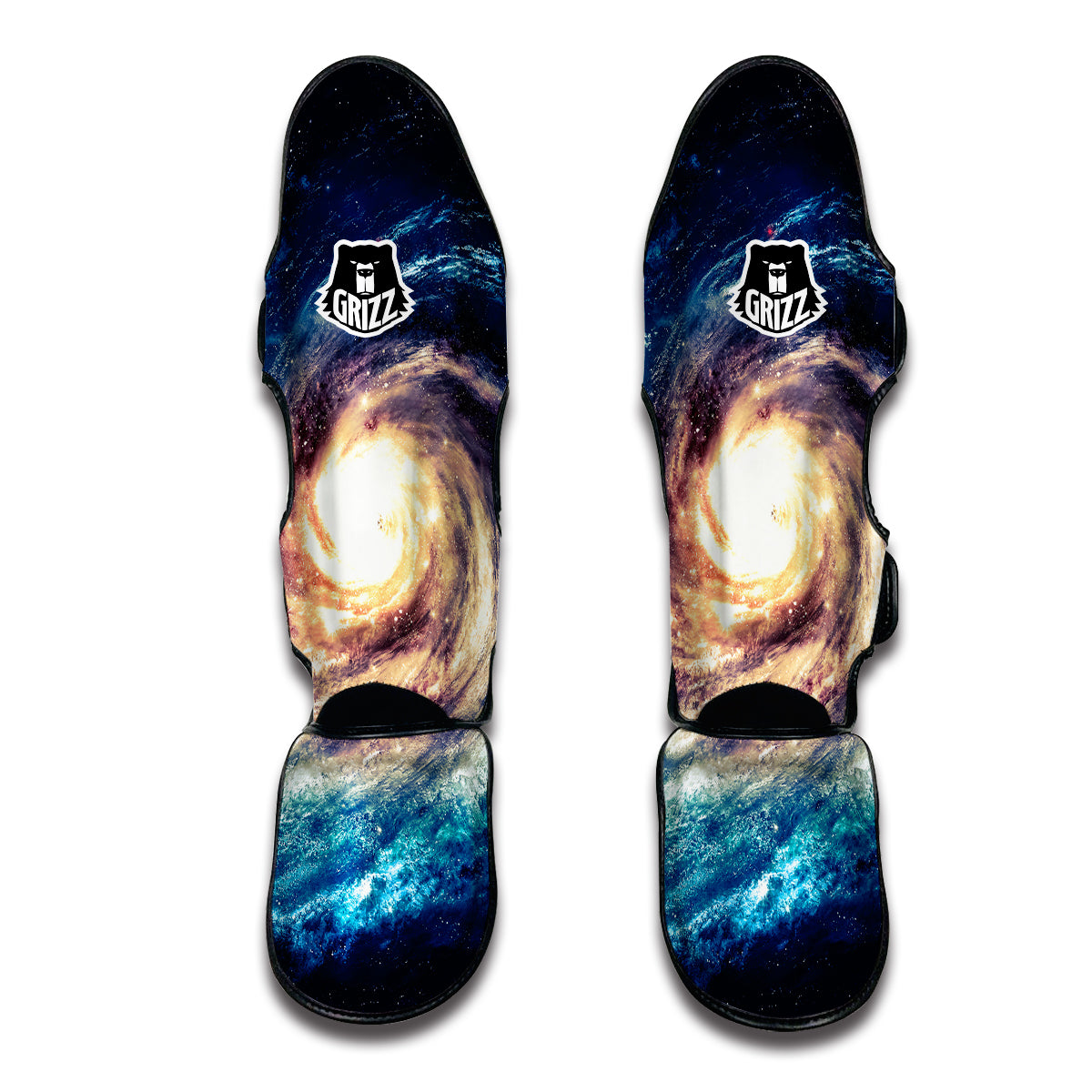 Milky Way Galaxy Space Print Muay Thai Shin Guards-grizzshop