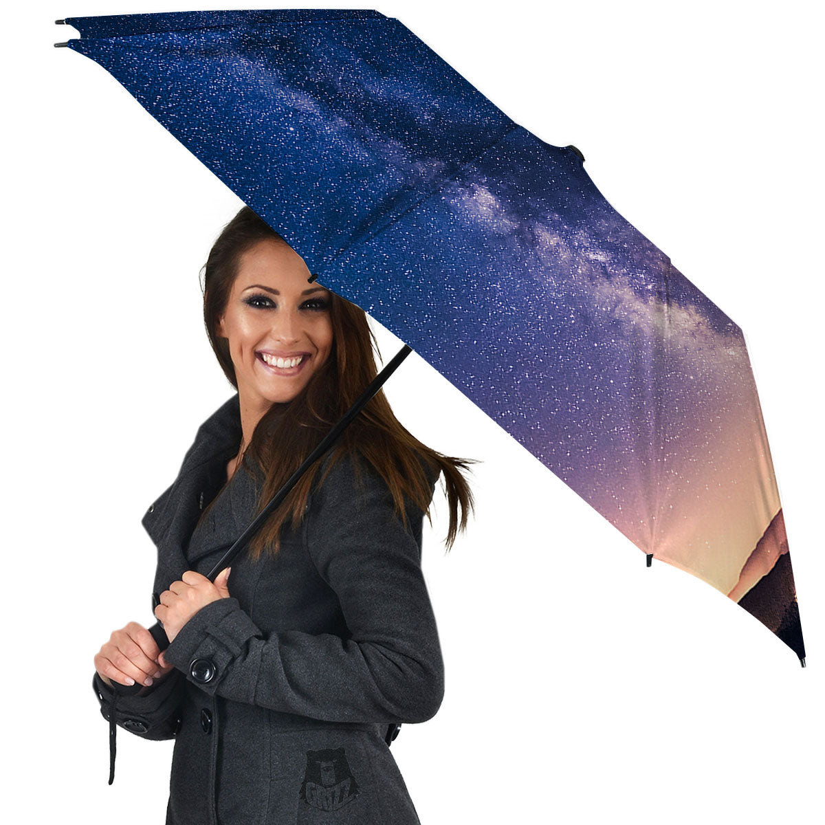 Milky Way Night Sky Print Umbrella-grizzshop