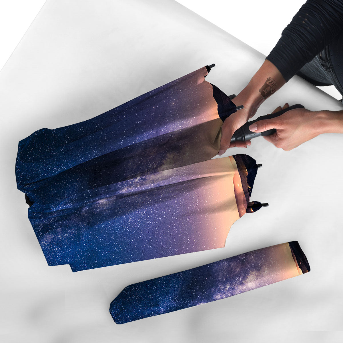 Milky Way Night Sky Print Umbrella-grizzshop