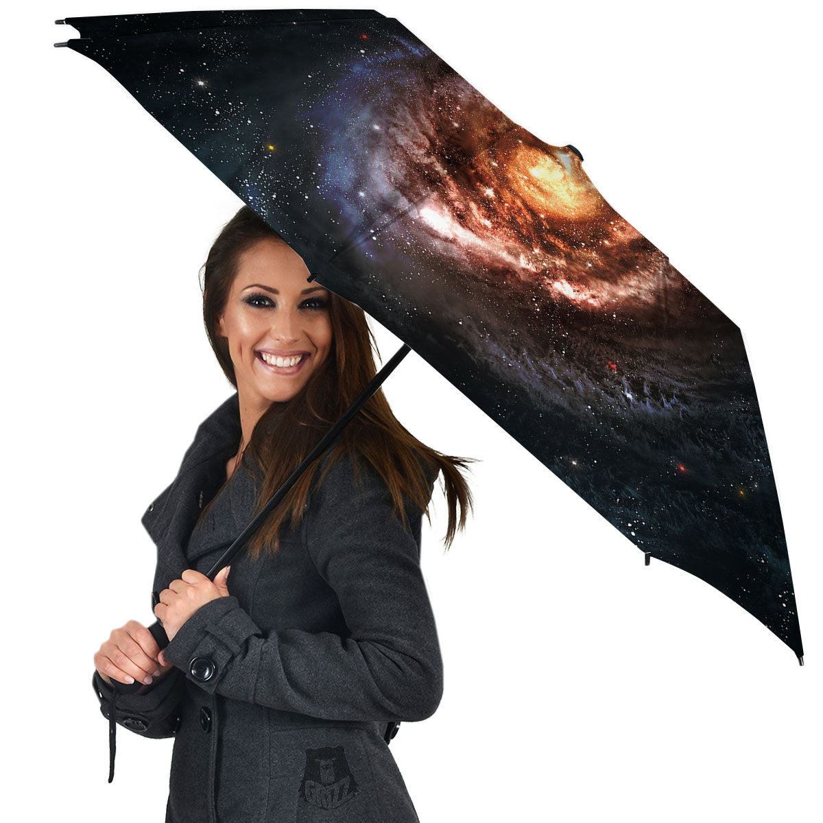 Milky Way Spiral Print Umbrella-grizzshop