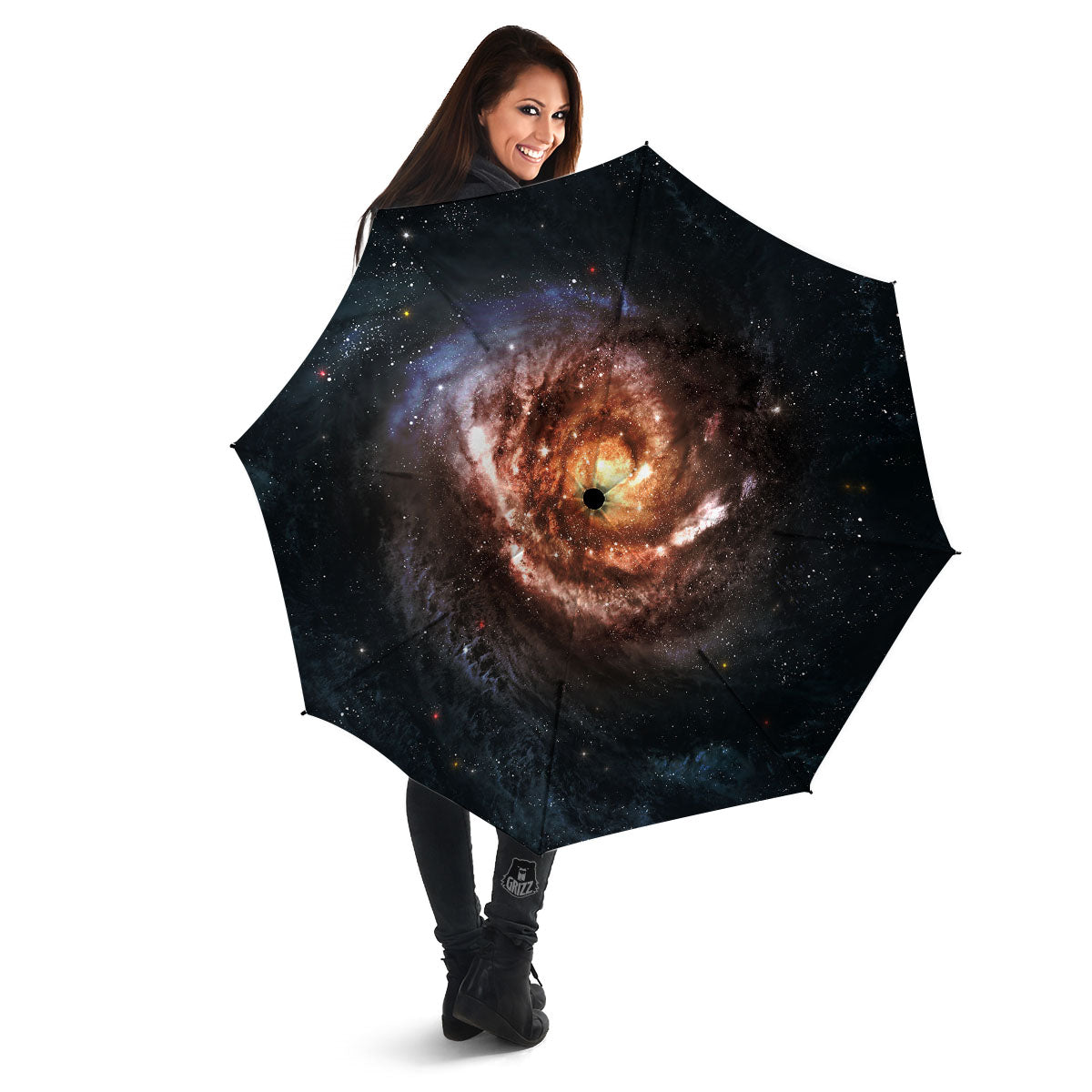 Milky Way Spiral Print Umbrella-grizzshop