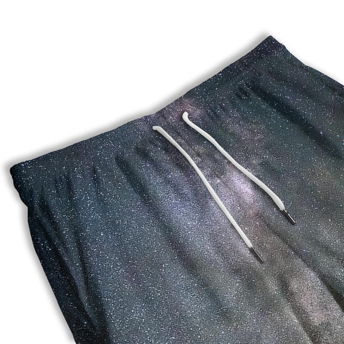 Milky Way Stars Night Print Men's Athletic Shorts