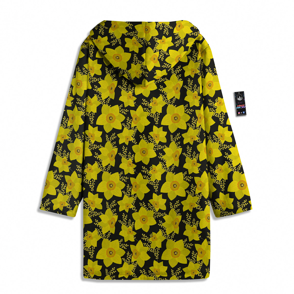 Mimosa And Daffodil Print Pattern Men's Windbreaker Jacket-grizzshop