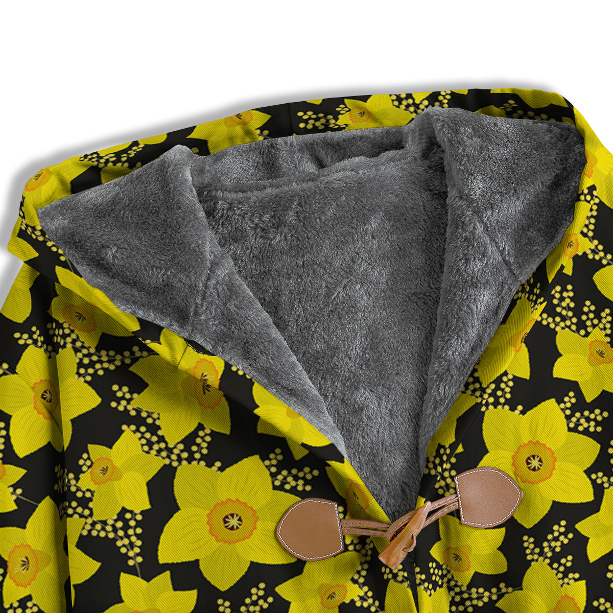 Mimosa And Daffodil Print Pattern Men's Windbreaker Jacket-grizzshop