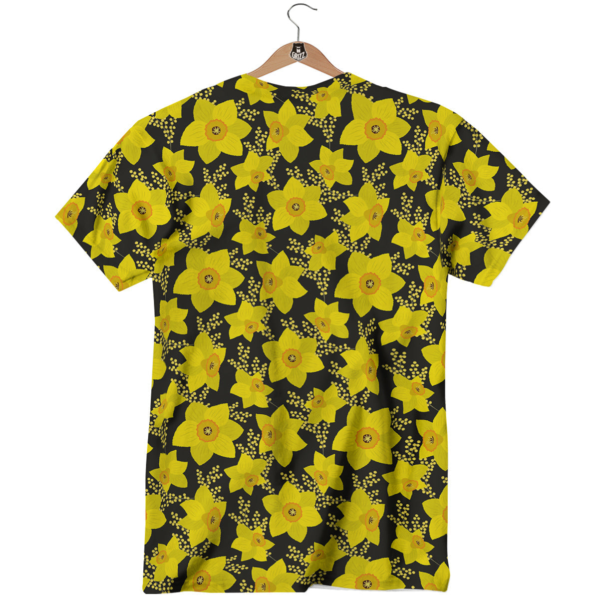Mimosa And Daffodil Print Pattern T-Shirt-grizzshop
