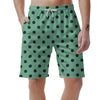 Mint And Green Polka Dot Men's Shorts-grizzshop