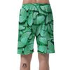 Mint Green Butterfly Print Men's Shorts-grizzshop