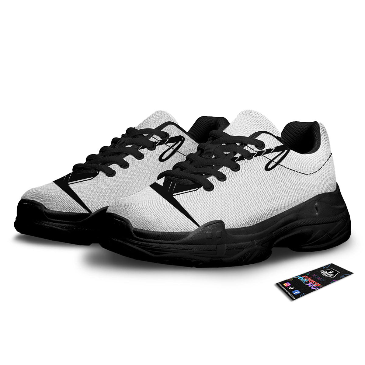 Mjolnir Hammer Of Thor Print Black Chunky Shoes-grizzshop