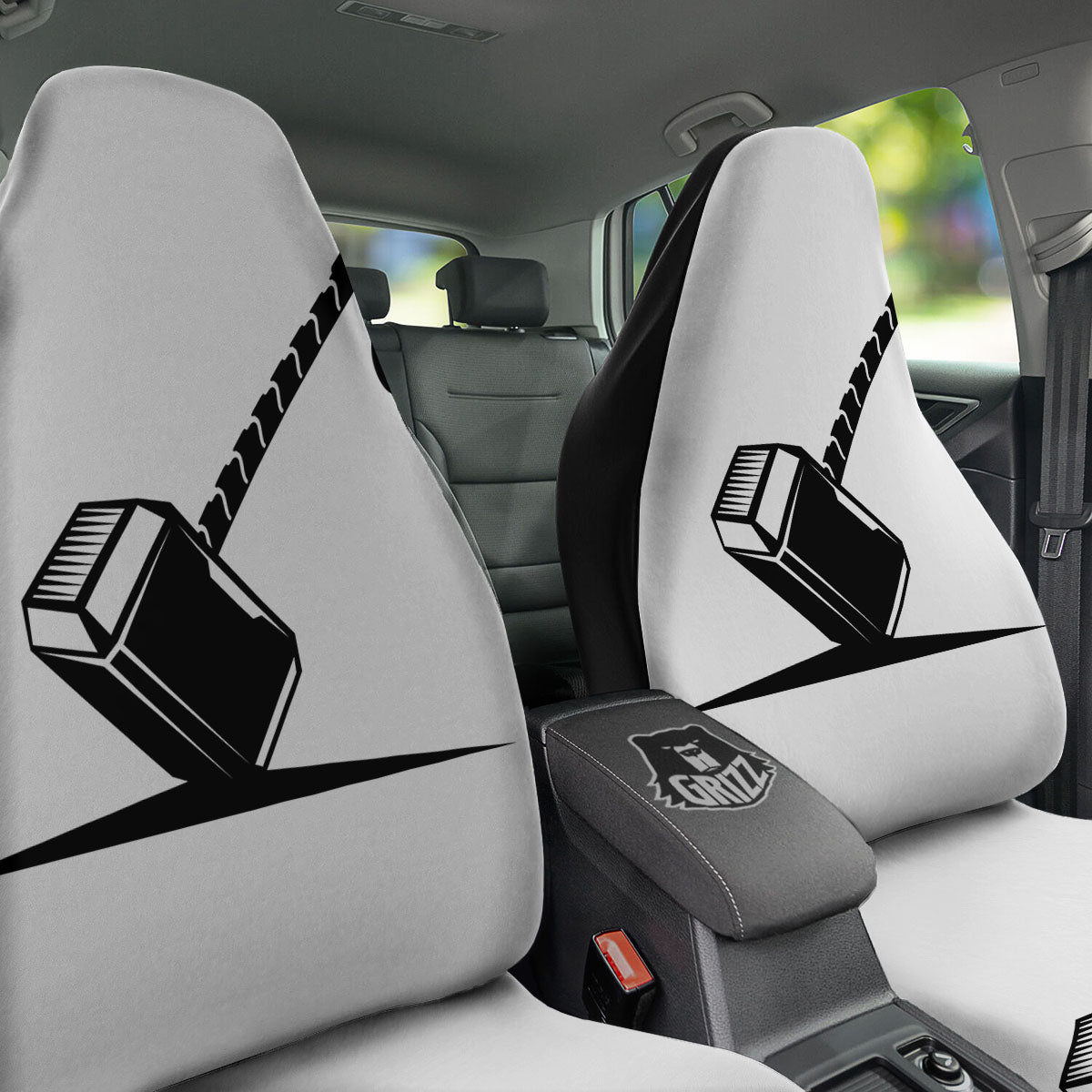 Mjolnir Hammer Of Thor Print Car Seat Covers-grizzshop