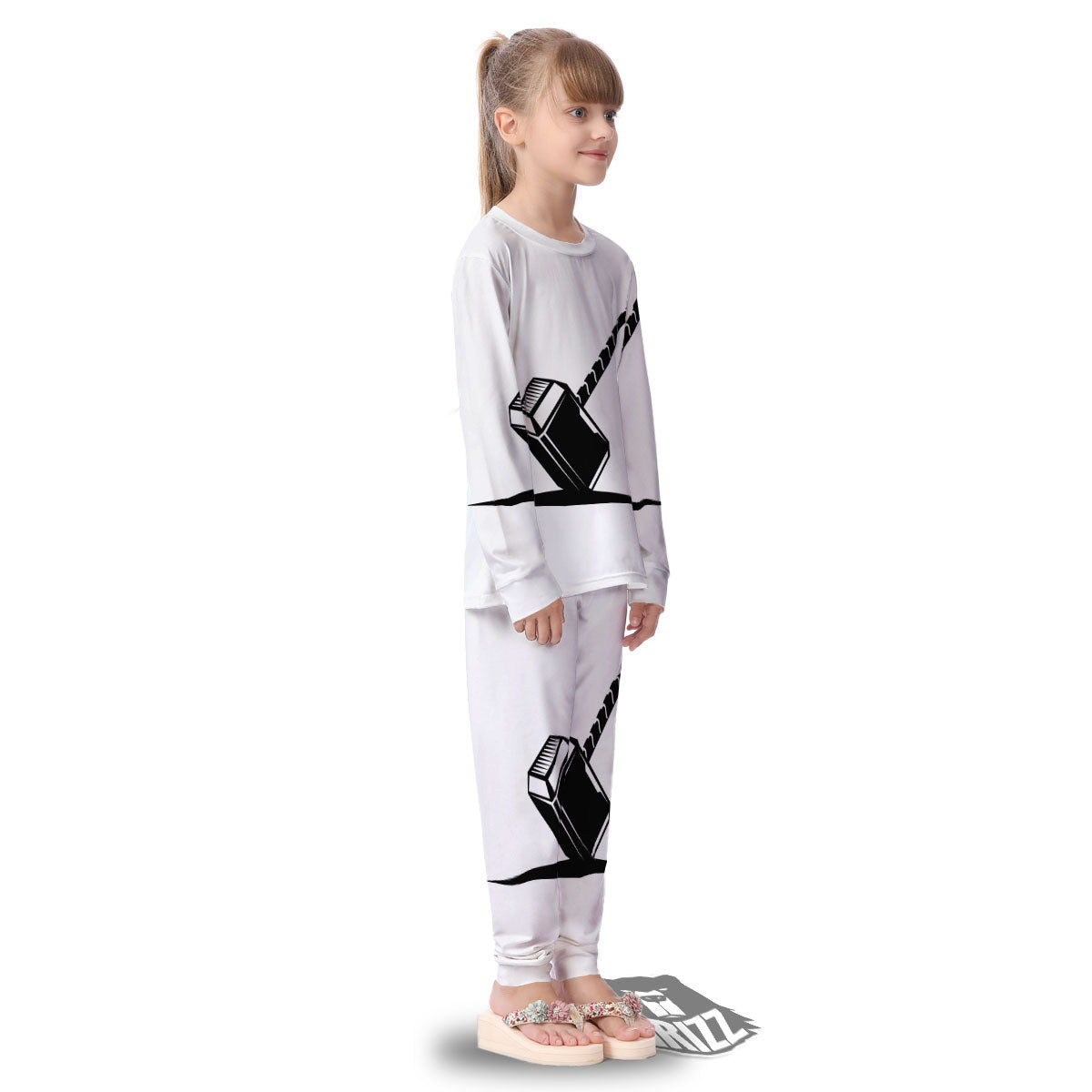 Mjolnir Hammer Of Thor Print Kid's Pajamas-grizzshop