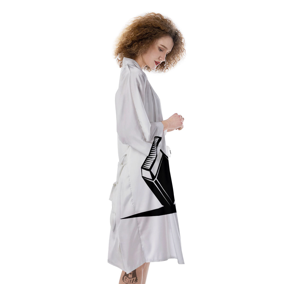 Mjolnir Hammer Of Thor Print Kimono-grizzshop