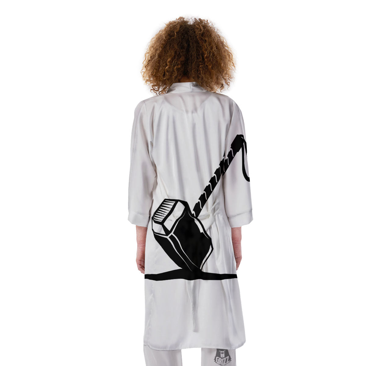 Mjolnir Hammer Of Thor Print Kimono-grizzshop