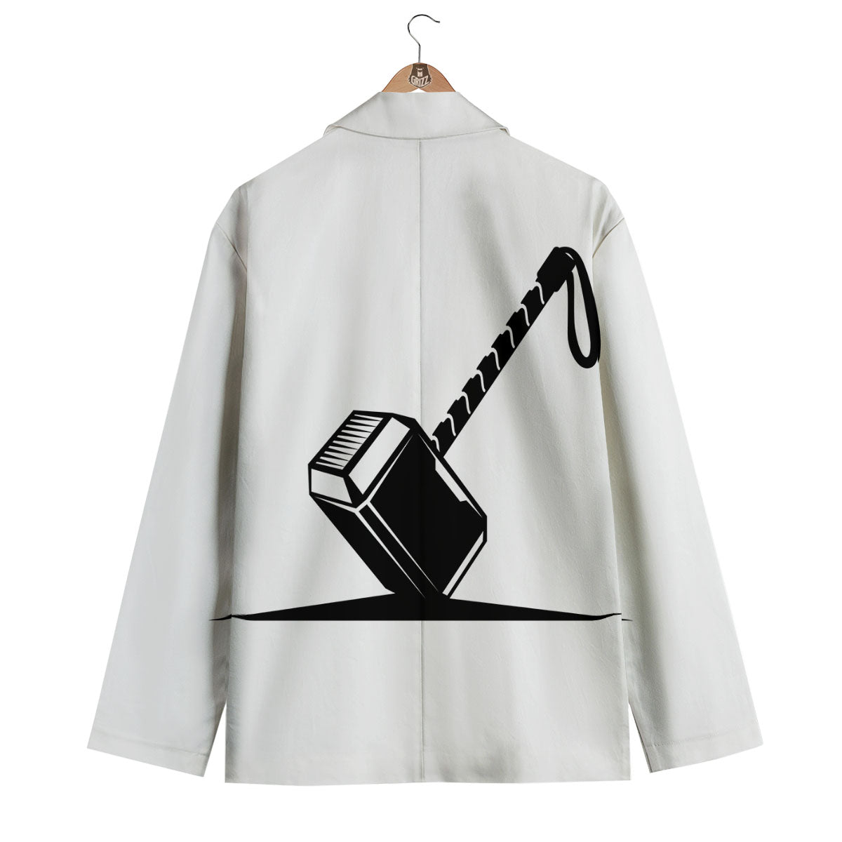 Mjolnir Hammer Of Thor Print Men's Blazer-grizzshop