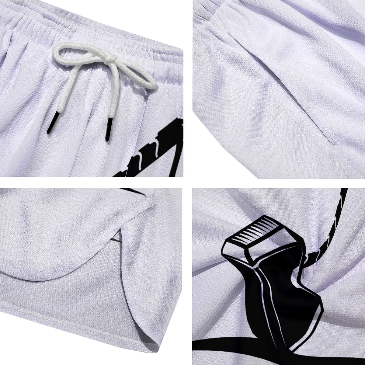 Mjolnir Hammer Of Thor Print Men's Running Shorts-grizzshop