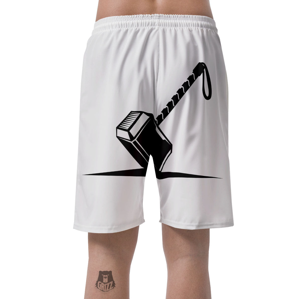 Mjolnir Hammer Of Thor Print Men's Shorts-grizzshop