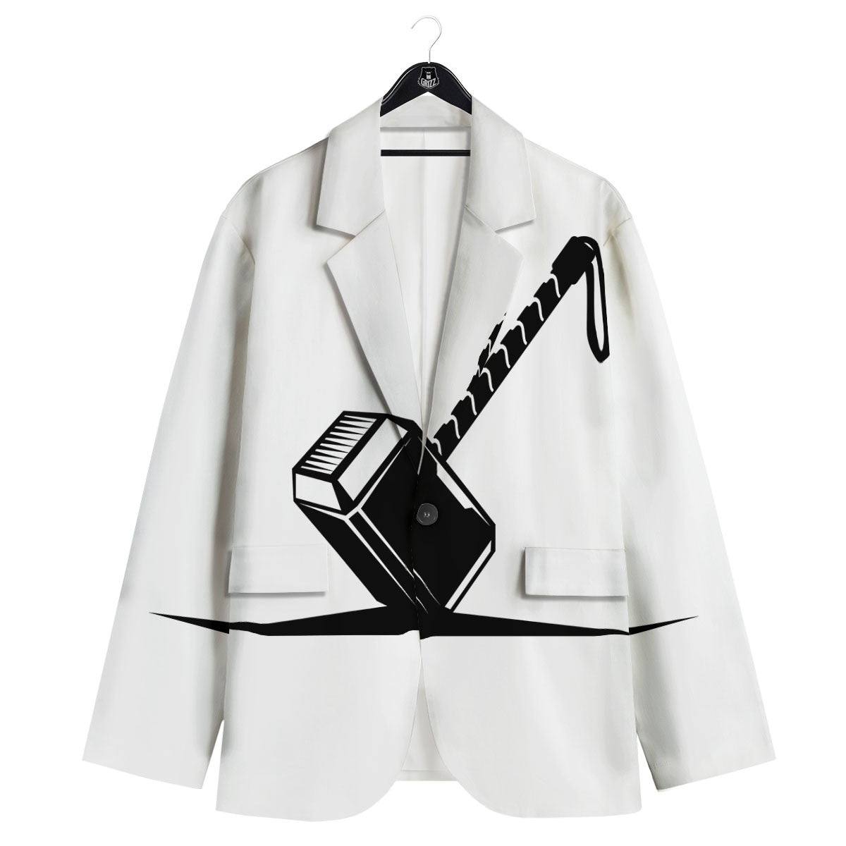 Mjolnir Hammer Of Thor Print Men's Sport Coat-grizzshop