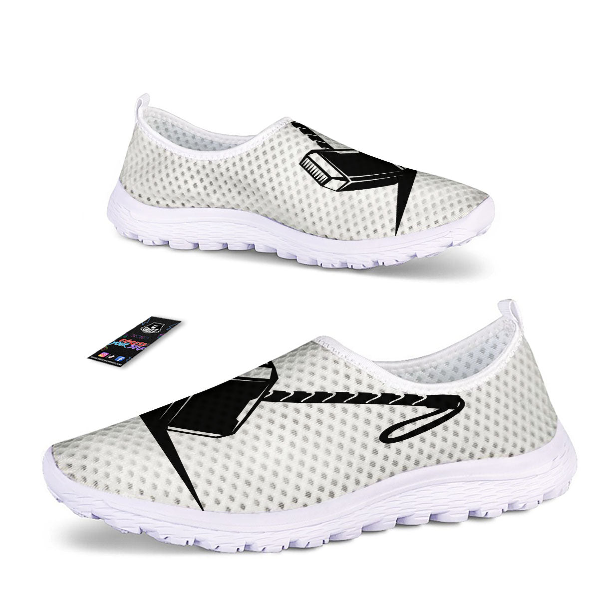 Mjolnir Hammer Of Thor Print Nurse Shoes-grizzshop
