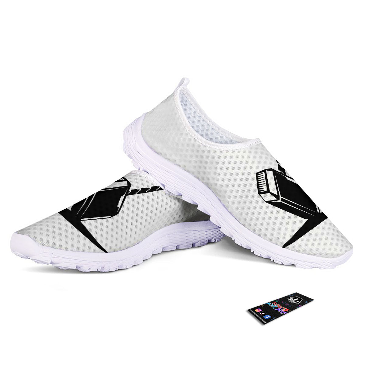 Mjolnir Hammer Of Thor Print Nurse Shoes-grizzshop