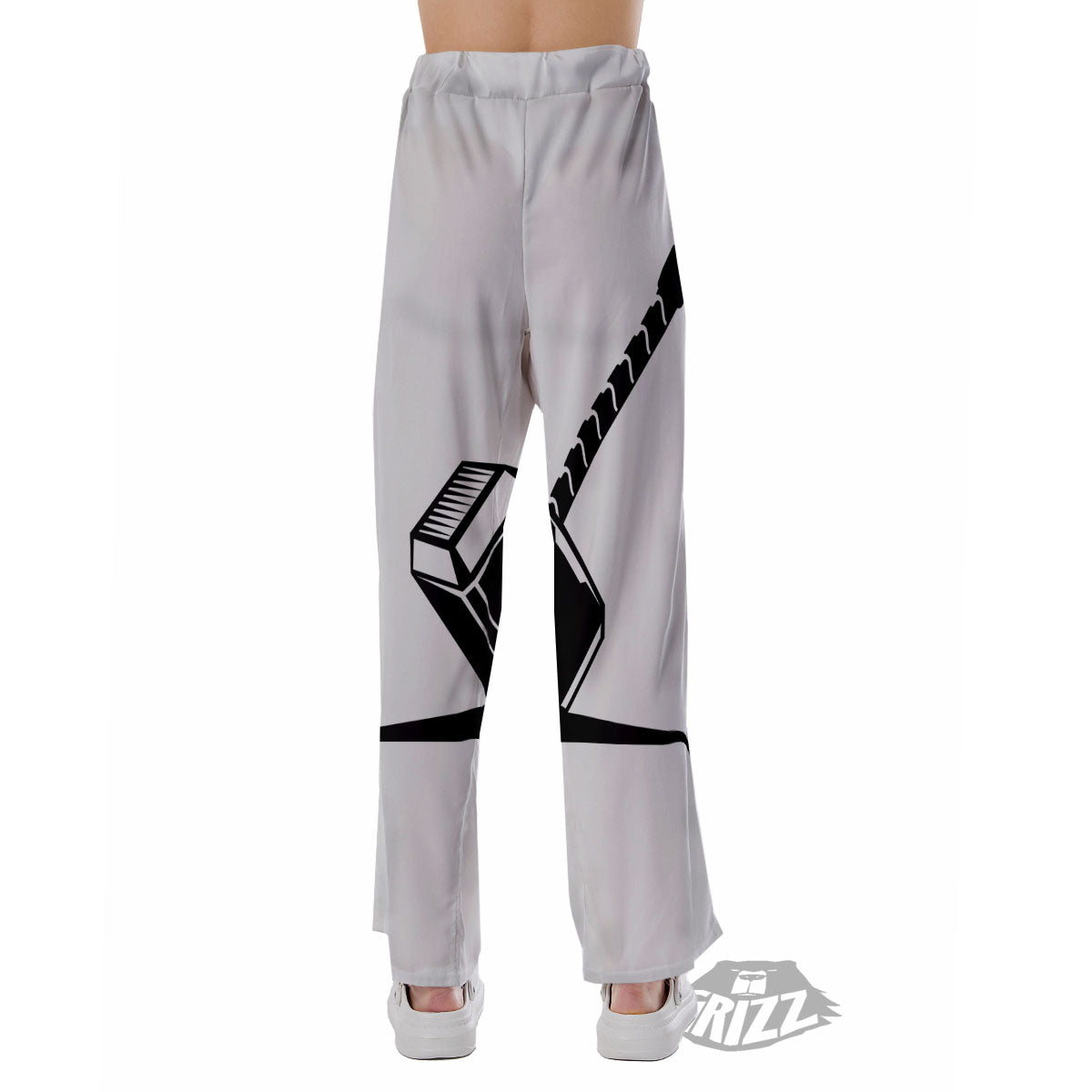 Mjolnir Hammer Of Thor Print Pajama Pants-grizzshop
