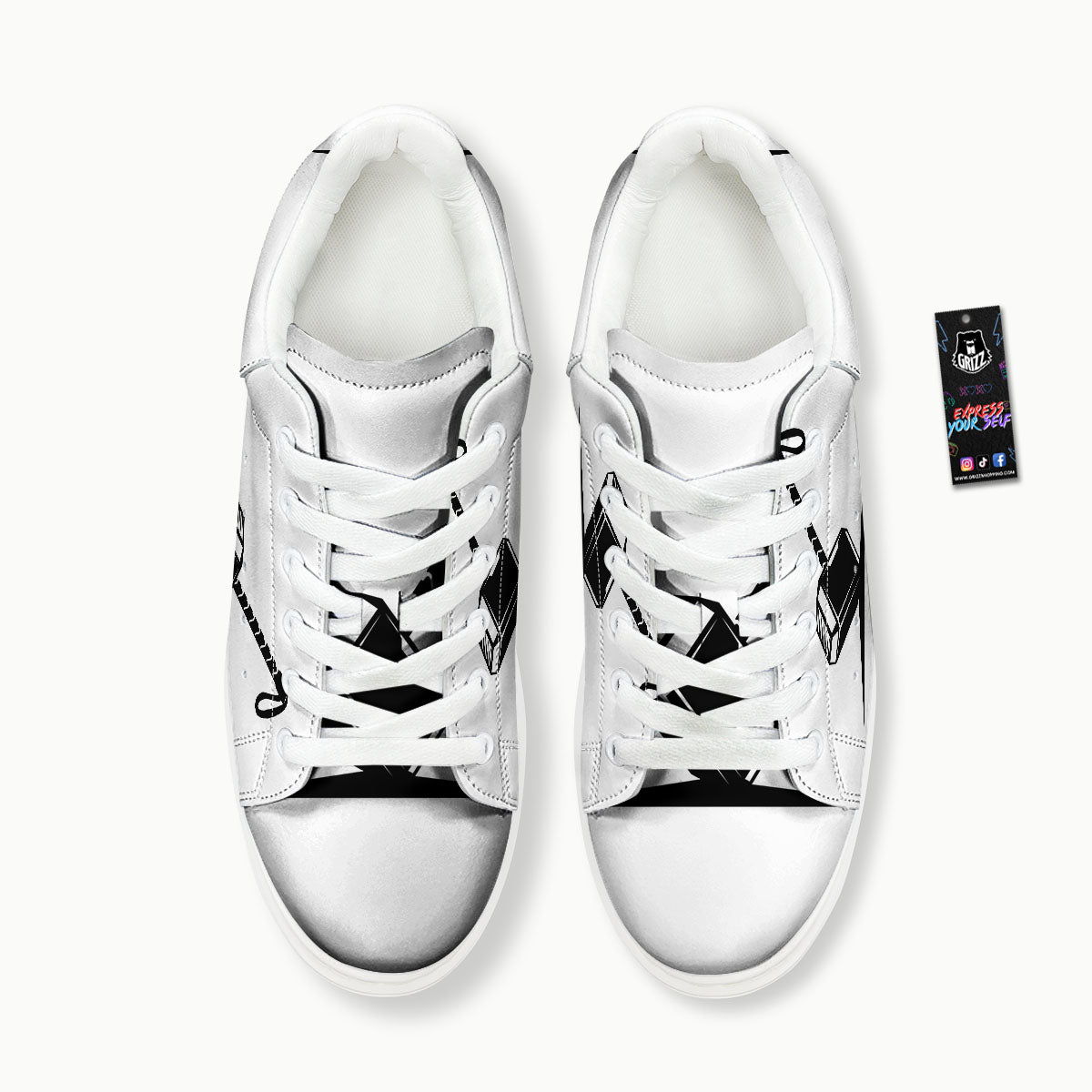 Mjolnir Hammer Of Thor Print Platform Shoes-grizzshop