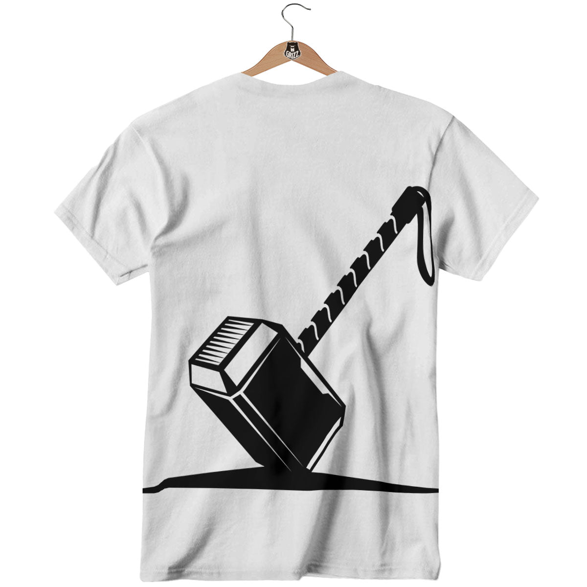 Mjolnir Hammer Of Thor Print T-Shirt-grizzshop