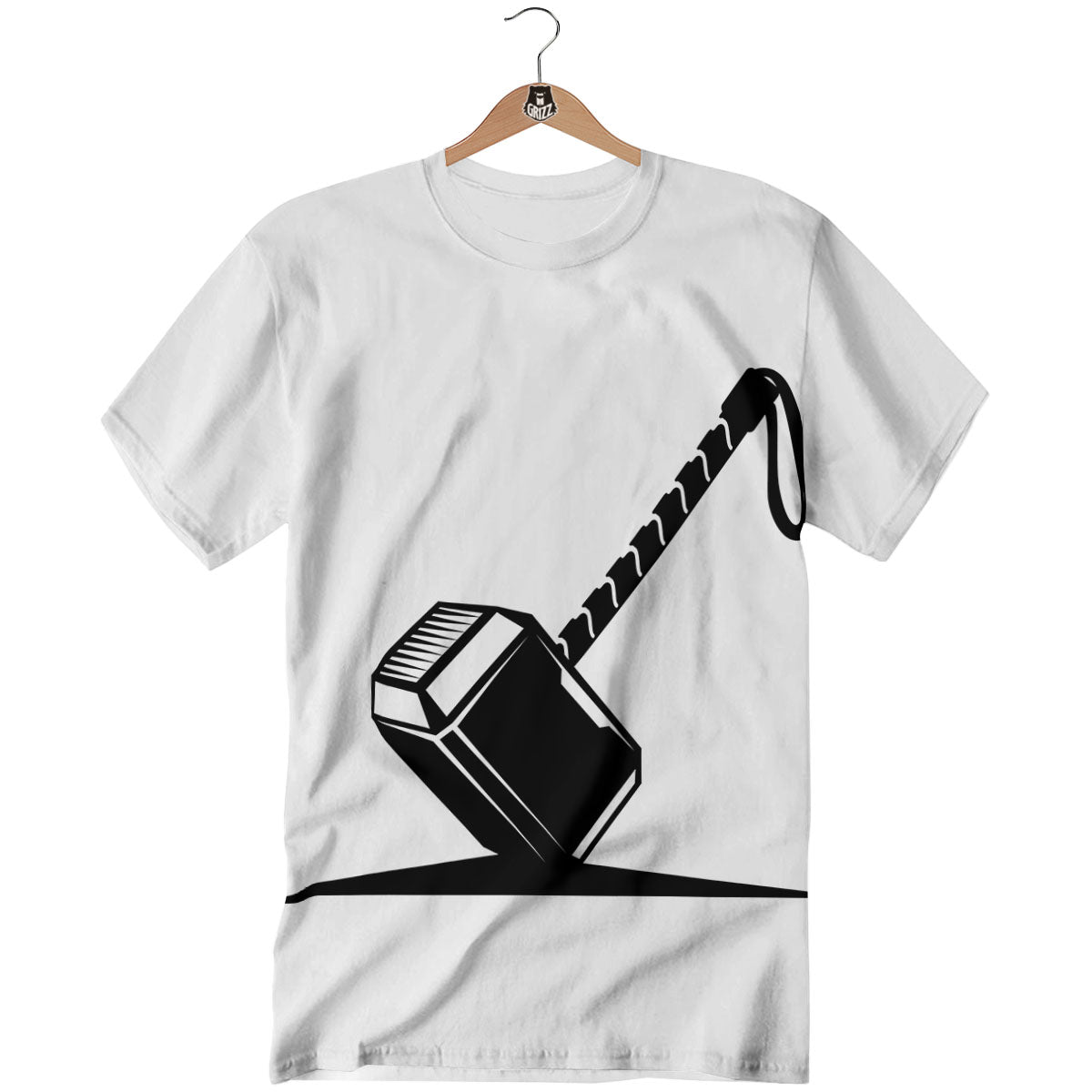 Mjolnir Hammer Of Thor Print T-Shirt-grizzshop