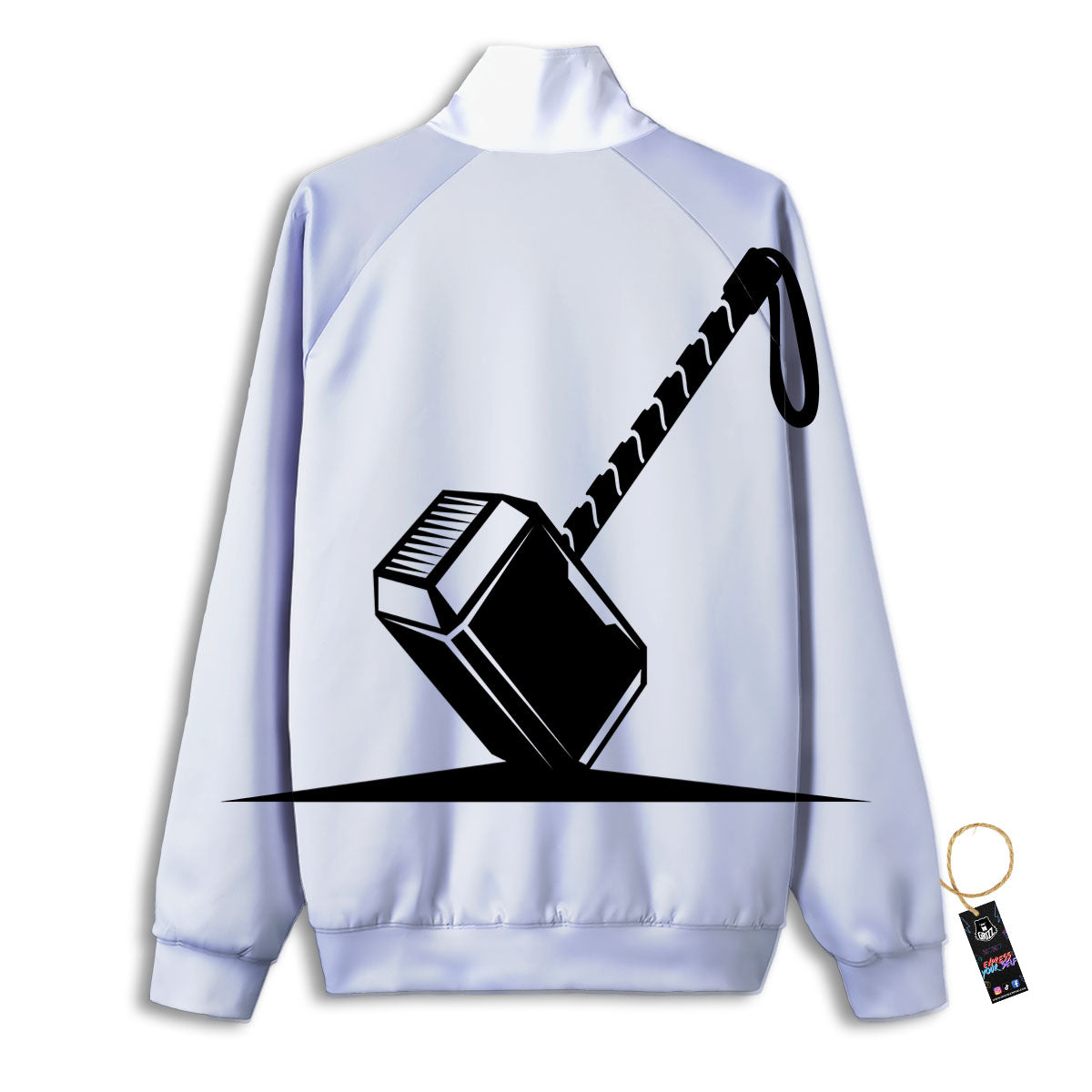 Mjolnir Hammer Of Thor Print Track Jacket-grizzshop