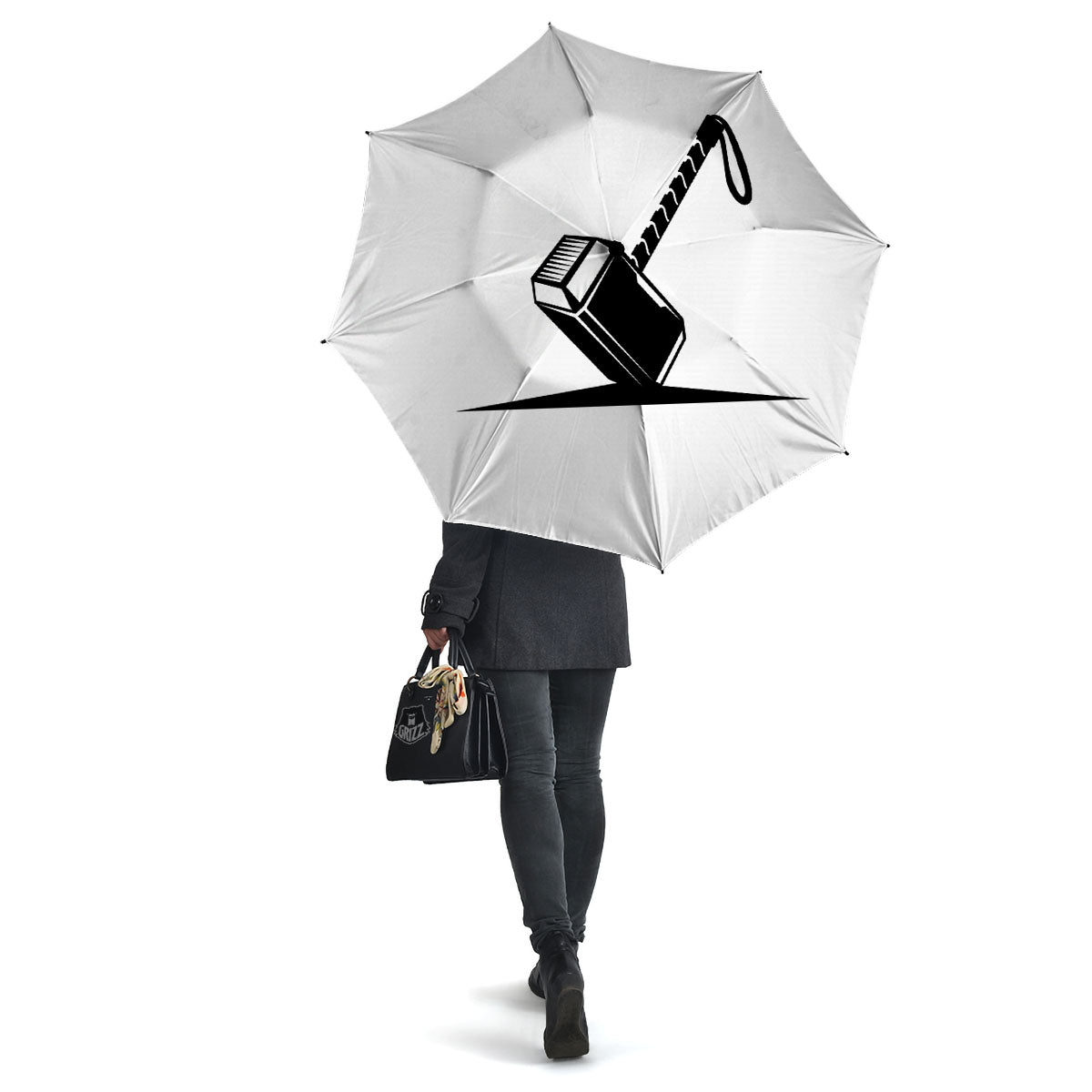 Mjolnir Hammer Of Thor Print Umbrella-grizzshop