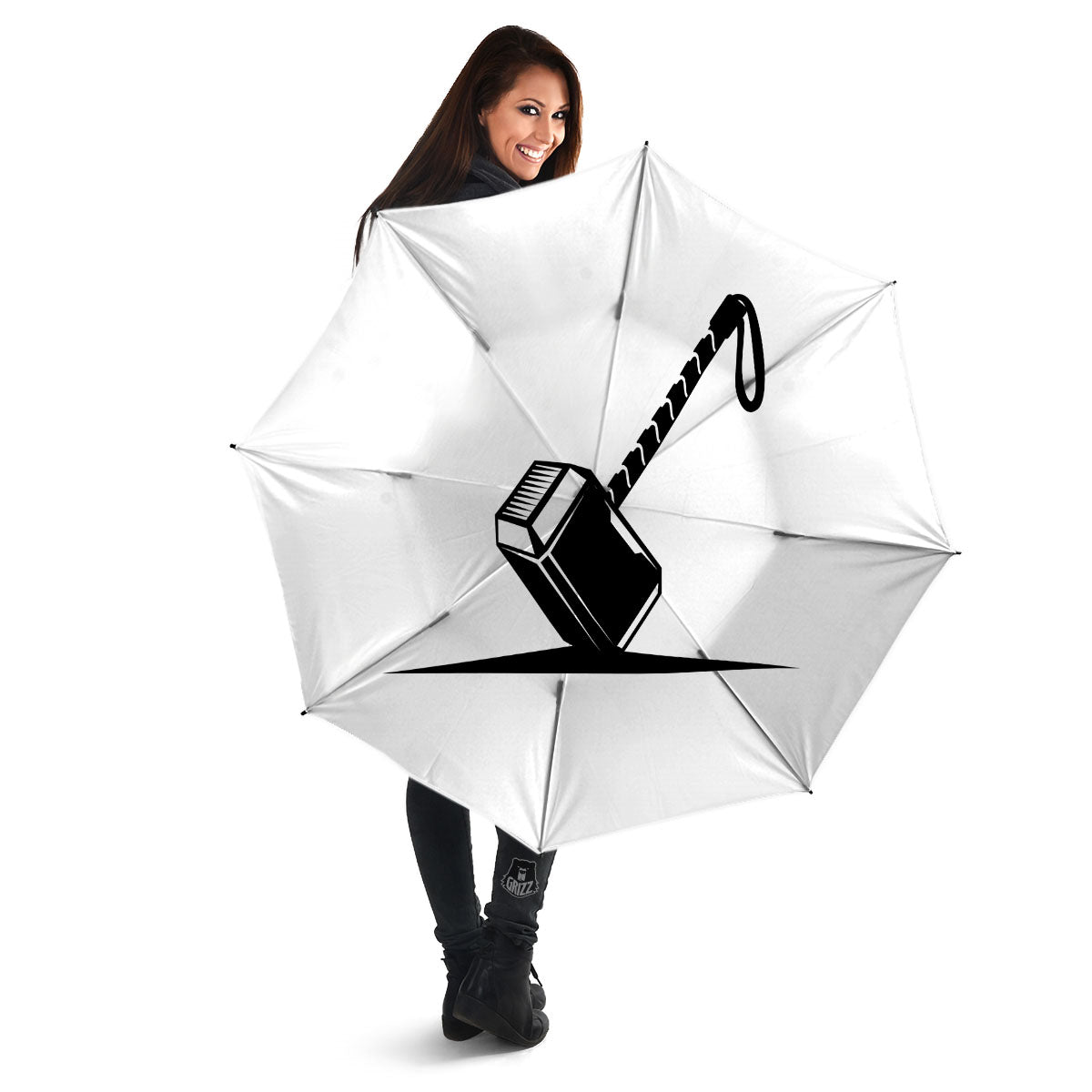 Mjolnir Hammer Of Thor Print Umbrella-grizzshop