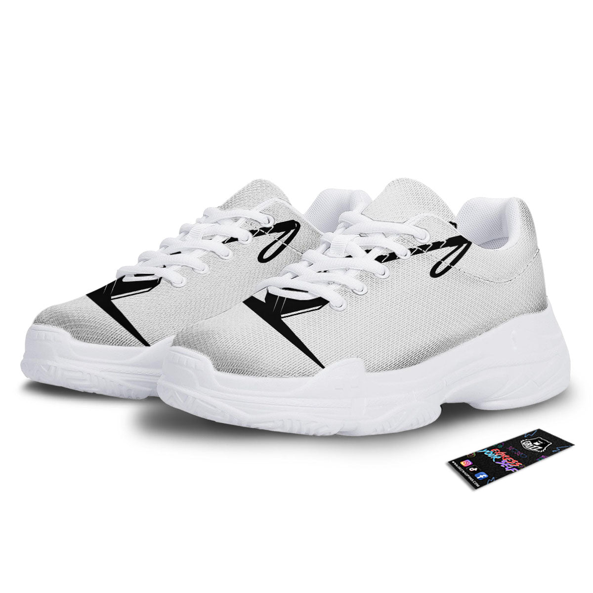 Mjolnir Hammer Of Thor Print White Chunky Shoes-grizzshop