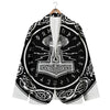 Mjolnir White And Black Print Men's Blazer-grizzshop