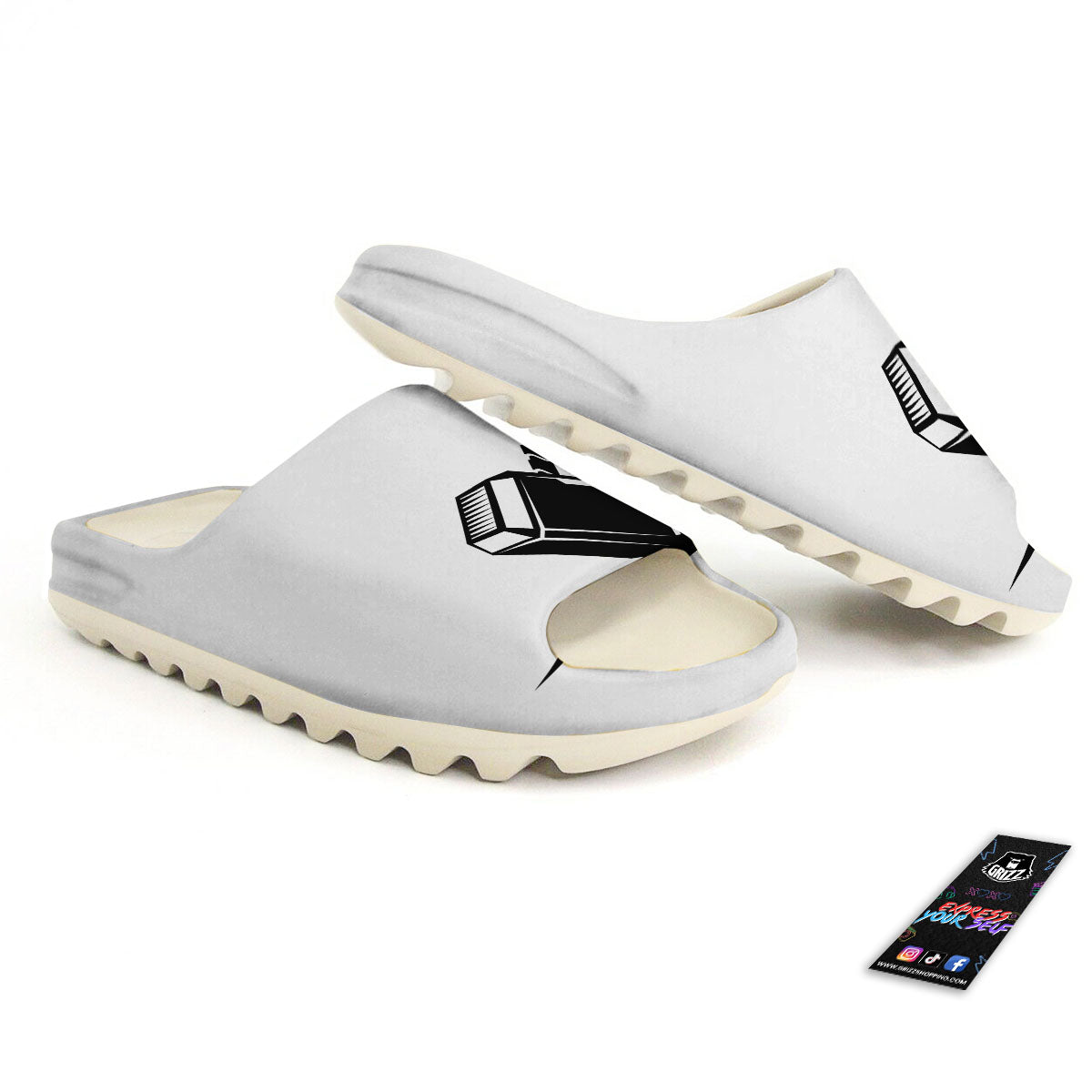 Mjolnir Hammer Of Thor Print Sandals-grizzshop