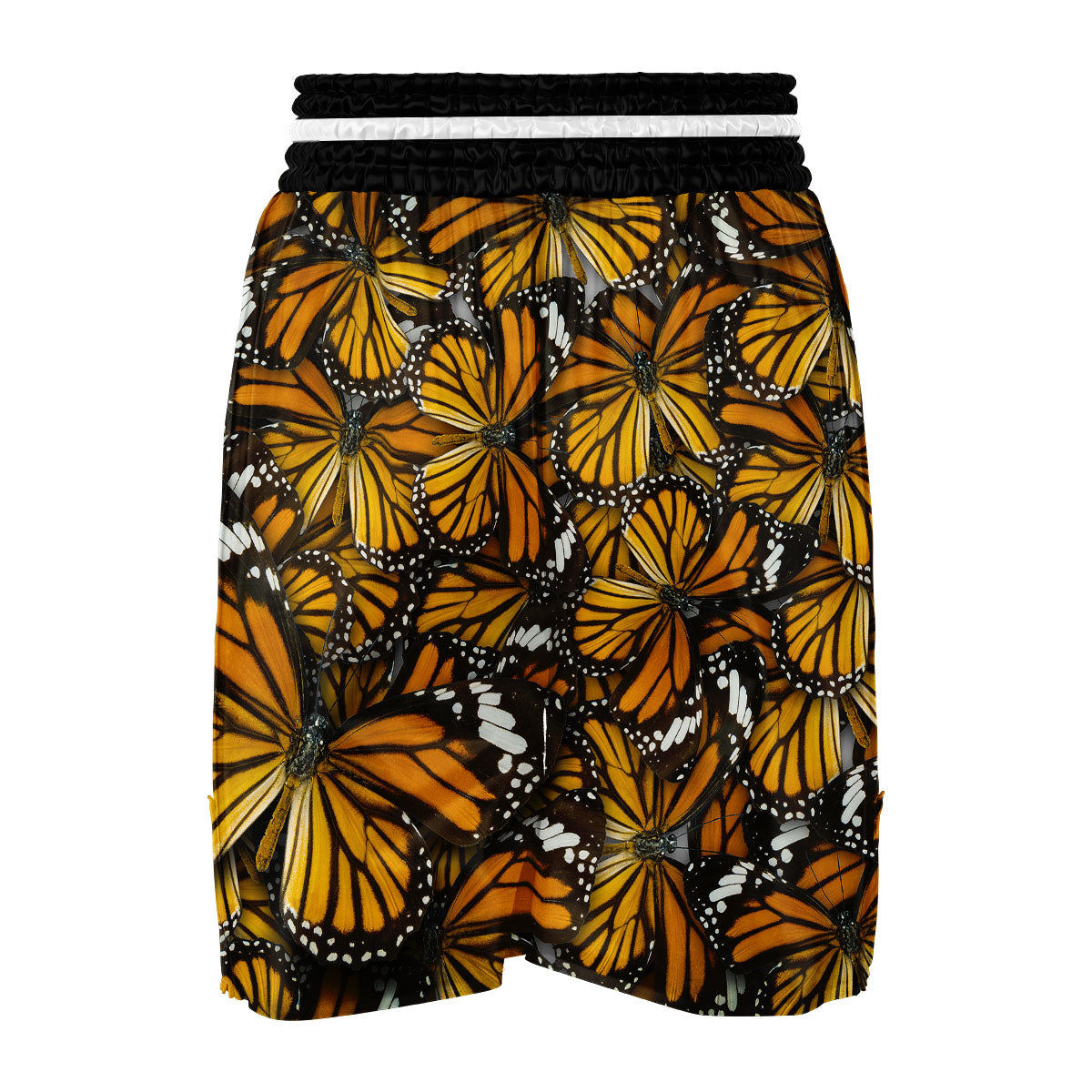 Monarch Butterfly Pattern Print Boxing Shorts-grizzshop