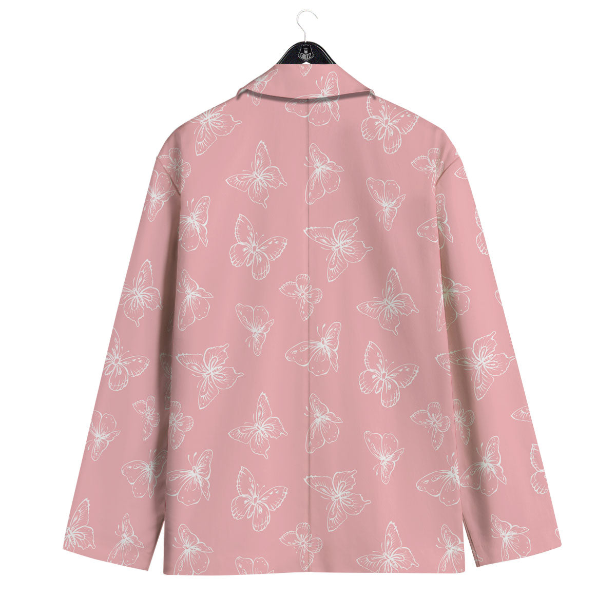 Monarch Butterfly Pink Print Pattern Men's Sport Coat-grizzshop