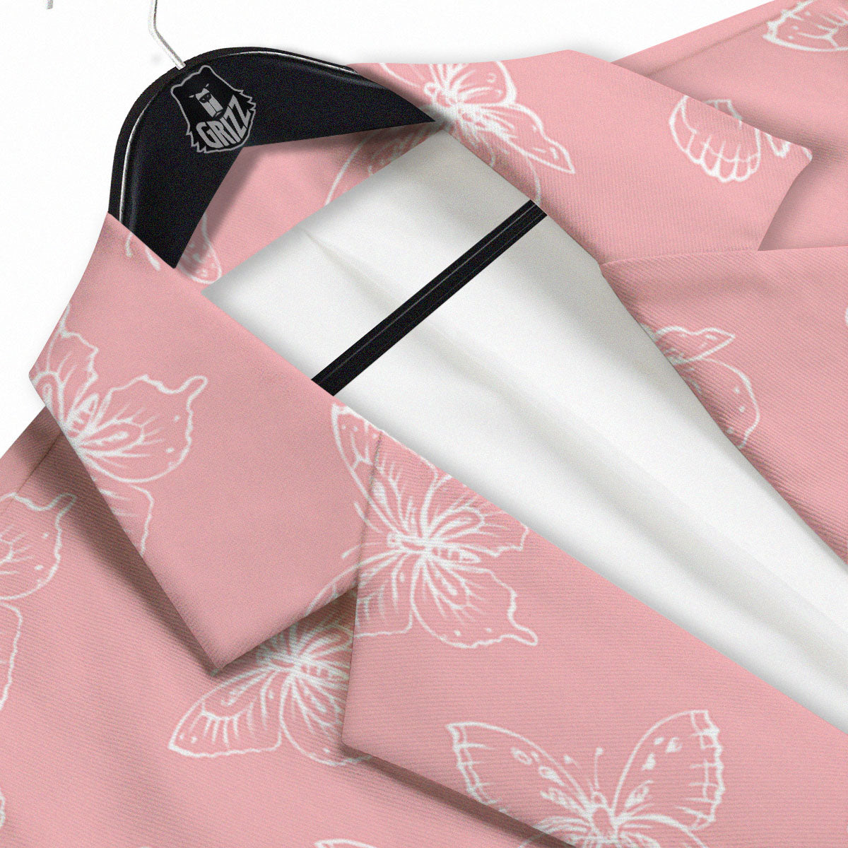 Monarch Butterfly Pink Print Pattern Men's Sport Coat-grizzshop