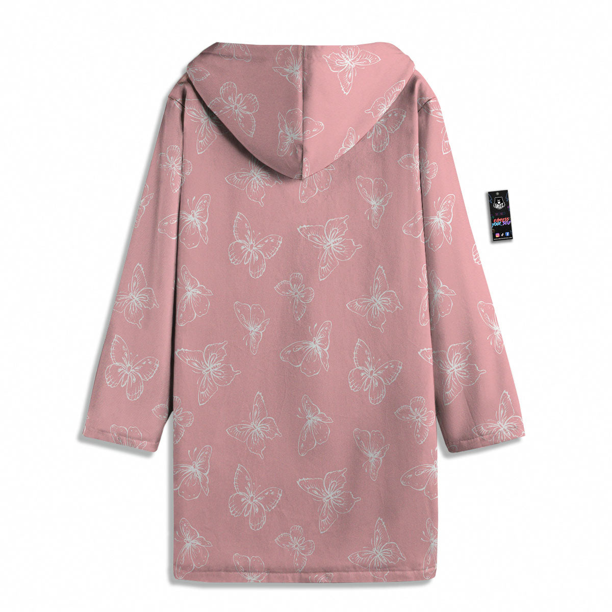 Monarch Butterfly Pink Print Pattern Men's Windbreaker Jacket-grizzshop